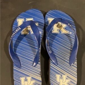 University of Kentucky Blue Flip Flops - UK Logo